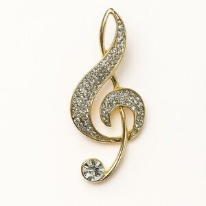 ⚜️ Melodiè Elegant Gold Treble Clef Brooch 💫